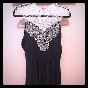Lace knee length dress
